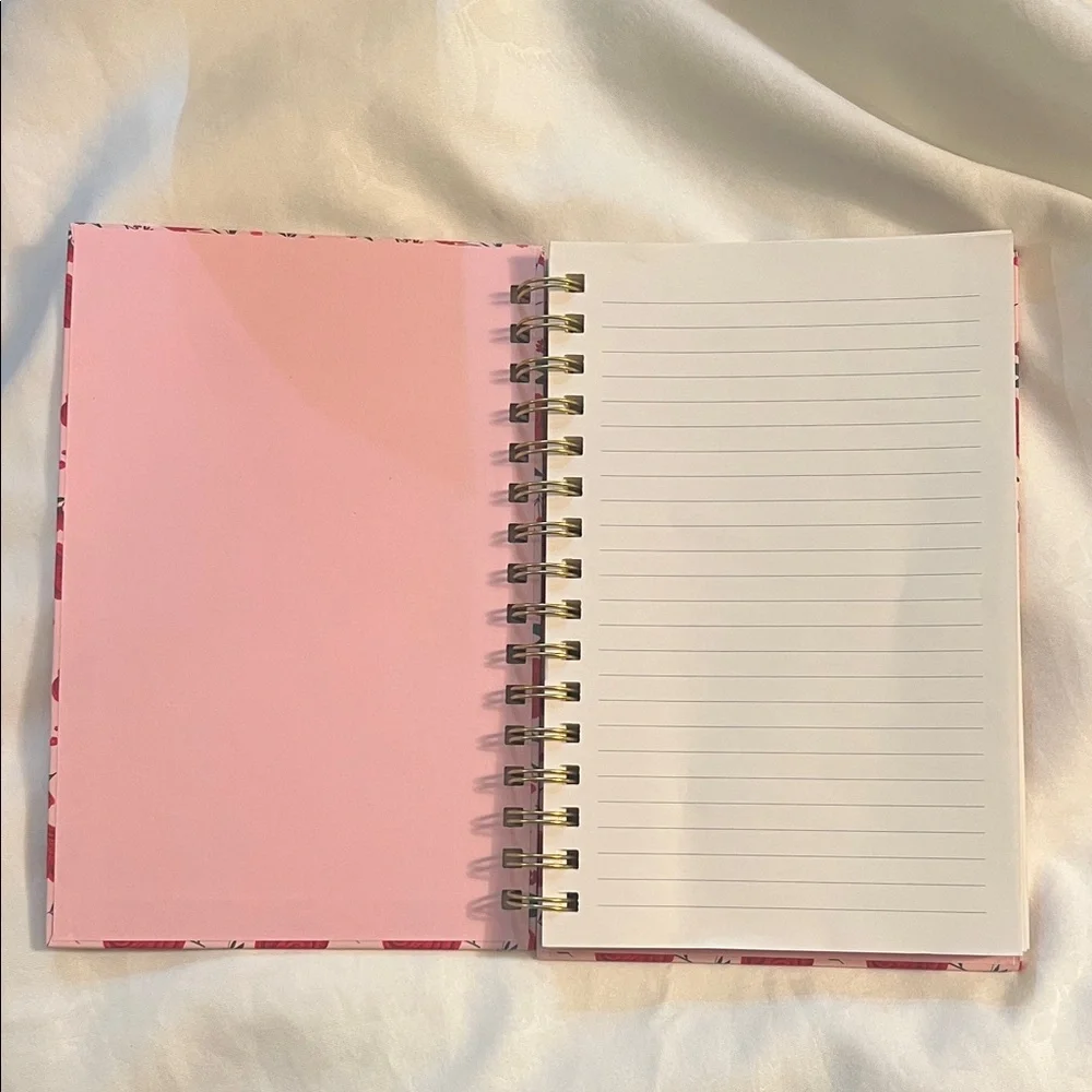 Floral Pink and Red Notebook Journal Diary NWT